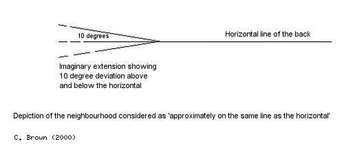 Angle from the horizontal